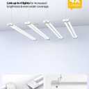 Sunco LED Shop Lights for Workshop 4FT, Linkable Garage Lighting, 4500 LM, 40W (150W Equivalent), 6000K Daylight Deluxe, Surface + Suspension Mount, 48 Inch Integrated Fixture, White., 1 Pack