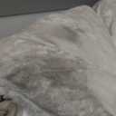 Bedsure GentleSoft Sherpa Fleece Blanket Queen Size for Bed, Non-Heated, Thick and Warm Throw for Women and Men, Soft Fuzzy Plush Queen Blanket for Winter, Linen, 90x90 Inches