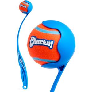 Chuckit! Dog Ball Launcher - Junior 18" with Medium (2.5"), Dog Fetch Ball Thrower, For Dogs 20-60 Pounds, Made in USA
