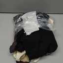 5 Pack Women's Ribbed Long Sleeve Tops Scoop Neck Cotton Shirts Slim Fit Knit Undershirts Casual Fall Basic Layer (Black, Dark Heather Gray, Brown, Khaki, Cream)