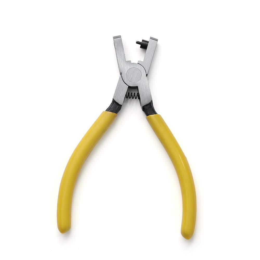 Leather Hole Punch Plier,AISHIKEKE Universal 2mm Hand Leather Strap Watch Band Belt Tool Hole Punch Pliers Tool