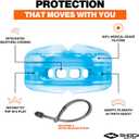 Shock Doctor Braces Football Mouth Guard, Upper & Lower Teeth Protection, Adult/Youth Sizes with Helmet Strap, Mouthguard for Sports, Football, Hockey, Lacrosse, Baseball, Wrestling, More (Adult: 12+ yrs, Blue)