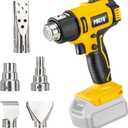 Cordless Heat Gun for Dewalt 20v Battery,350W Fast Heating Soldering Hot Air Gun,2-Temp Setting Max 1022F(550C),Heat Gun for Tube Bending,Resin & Decorating (Tool Only NO Battery) (Ordinary)