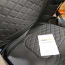 Huidasource Ford Seat Covers, Leather Pickup Seat Cushion Cover Fit for 2015-2026 Ford F150 SuperCrew & 2017-2026 F250 F350 F450 Super Duty Crew Cab XL XLT Lariat King Ranch Platinum(Full Set/Black)
