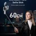TELESIN Magnetic Mini Selfie Stick, Phone Tripod for iPhone 17 16 15 & Android, Portable Pocket-Size Phone Stand with Zoom Remote Control, Mag-Safe Tripods for Desk/Solo Travel/TikTok Content Creation