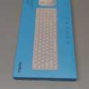 Rapoo Wireless Keyboard and Mouse Combo, Blade-Series E9310M 99-Key Ultra-Thin Keyboard and M300G Silent Mouse, Support 4 Devices, Quiet, Compact, Battery Powered, for Windows/Mac/Linux/Chrome (9360M, White)