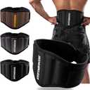 MANUEKLEAR Gym Weight Lifting Belt Weight Lifting Workout Weightlifting Powerlifting Belt for Men Women - 7.5inch - Bodybuilding Fitness Back Support for Cross Training, Squats, Lunges (M29-35 inches, Black)