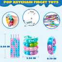 JOYIN Pop Fidget Toys pops Bulk 25 Pack Party Favors for Kids 4-8,8-12 Year, Fidget Bracelets Sensory Toys for Birthday Carnival Halloween Christmas Prizes Gifts Goodie Bags Stuffers for Kids