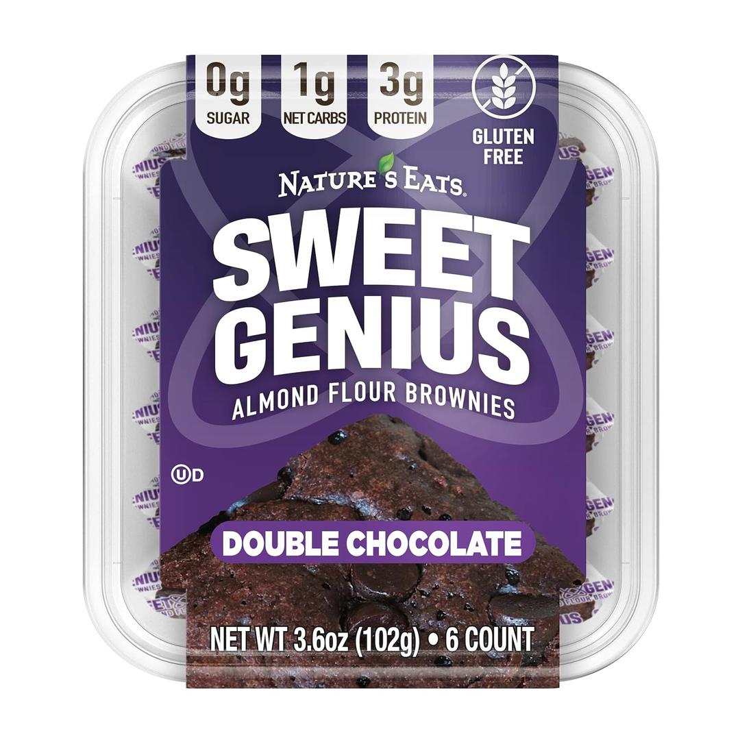 Almond Flour Brownies Double Chocolate (3.6 Ounce (Pack of 1)), Best By December 05 2025 