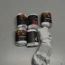 Felicigeely Athletic Crew Socks Cushion Running Socks Performance Breathable Sports Socks for Men White