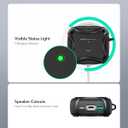 ESR for AirPods 4 Case, Compatible with AirPods 4th Generation Case (2024), Compatible with MagSafe, Powerful Drop Protection, Magnetic Lid, Cyber Series, Black