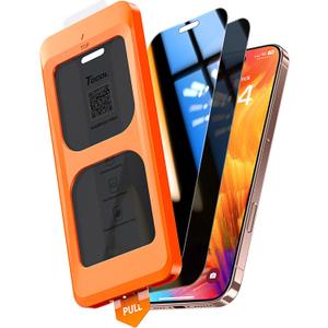 TOCOL for iPhone 16 Pro Privacy Screen Protector 6.3-Inch True 25Anti Spy 9H+ Hardness Tempered Glass for Full Coverage Easy Installation 2 Pack