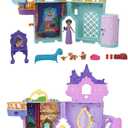 Bundle of Mattel Disney Jasmine Storytime Stackers, Stackable Doll House with Small Doll & 8+ Pieces + Mattel Disney Princess Rapunzel Storytime Stackers Doll House Tower with Small Doll & 7+ Accessor