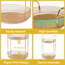 360 Rotating Gold Makeup Organizer,2 Tier Large Capacity Rotating Makeup Organizer,SkincarePerfume Organizer,Bathroom Cosmetics Storage Organizer Countertop (Gold-2 Tier)