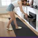 DEXI Kitchen Floor Mats Cushioned Anti Fatigue,2x9 Standing Runner Rug Waterproof, Comfort Memory Foam Padded for Front Sink Laundry, Black