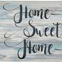 Home Dynamix Cozy Living Home Sweet Home Floral Runner Anti-Fatigue Kitchen Mat, Non-Slip Floor Mat, Padded Standing Desk Mat, Grey/Blue, 17.5"x55"