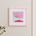 eletecpro 12x12 Picture Frames, Colored Modern Style, Made of Engineered Wood with Clear Acrylic for 12x12 Photo, Cute Photo Frame for Home Decor on Wall & Tabletop, Pink, 1 Pack
