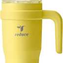 Reduce 24 oz Stainless Steel Tumbler with Handle - Dual-Wall Vacuum Insulated Travel Mug, Sweat-Proof Lid & Reusable Straw - Keeps Drinks Cold for 24 Hrs, Fits Cupholders, Dishwasher Safe -Pina Colada