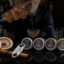 Whiskey Cocktail Kit with Torch-4 Flavors Wood Chips, Whiskey Cocktail, Stainless Steel Cutter- Bourbon Cocktail KIt, Bourbon Birthday Gift for Dad,Husband, Men (NO BUTANE)