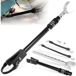 Heavy-Duty Boat Motor Support Bracket for Outboard Motors Up to 150HP Adjustable from 20.27" to 30.7" Transom Saver with Shock Absorption for Boat Trailers