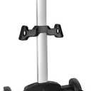 Backpack Trolley, Wheeled Trolley Aluminium Alloy Foldable Hand Cart with Border Base 6 Wheels Rolling Luggage Carts for Kids Teens Adult School Travel (6 Wheels with Edge Guard)