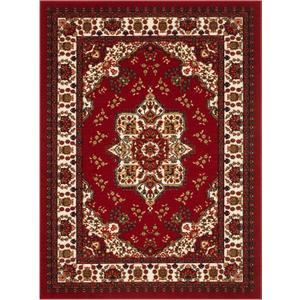 Antep Rugs Alfombras Oriental Traditional 2x4 Non-Skid (Non-Slip) Low Profile Pile Rubber Backing Kitchen Area Rugs (Maroon, 2ft3" x 4ft)