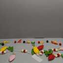 SUNBEAUTY Felt Christmas Garland, Pom Pom Garland Hanging Felt Balls Christmas Decorations,Red Green Christmas Ornaments Banner for Xmas Holiday Decorations,Indoor Outdoor Decor Home Party Supplies