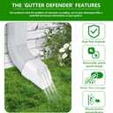 3"x4" Type-A Gutter Downspout Connector, Outlet Filter and Leaf Guard for Bottom of Downspouts