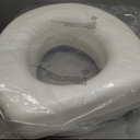 Lumex Raised Toilet Seat, 4.5" Riser, Non-Locking, Fits Most Toilets