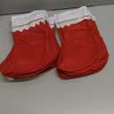 36 Pcs Felt Christmas Stockings 15 Inch Party Favors Stockings Xmas Decoration Stockings Rustic Christmas Santa Stockings for Christmas Holidays Anniversaries Home Decor (Dark Red, Classic)