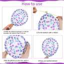 Blue and Purple Balloons Set, 50 PCS Blue 12 Inch Mermaid Balloon, Metallic Purple White Latex Ballons Confetti Helium Balloons for Girls Mermaid Birthday Party Baby Shower Winter Supplies