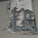 Clothes Drying Hanger with 32 Clips and Drip Foldable Hanging Rack (Light Blue)