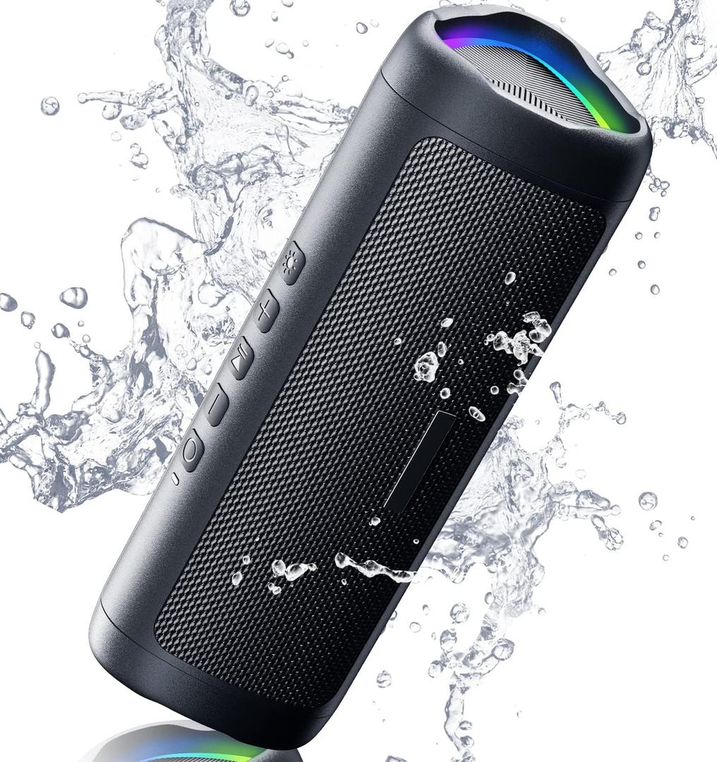 BolaButty Bluetooth Speaker with HD Sound, Portable Wireless, IPX5 Waterproof, Up to 20H Playtime, TWS Pairing, BT5.3, for Home/ Party/ Outdoor/ Beach, Electronic Gadgets, Birthday Gift (Black)