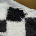 KICMOR Area Rugs for Bedroom Living Room, 4x6 Black and White Fluffy Soft Checkered Rug Fuzzy Shag Shaggy Carpet, Indoor Plush Floor Rugs for Kids Boys Girls Teen Dorm Nursery Home Decor Aesthetic