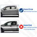 4PCS Window Rain Guards Fit for 2022 2023 2024 2025 Ford Maverick XL XLT Lariat, Smoke Tinted Side Window Visors Wind Deflectors, Outside Mount Side Vent Shades Shields