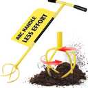 Manual Twist Tiller for Gardening, Garden Claw Hand Tiller with Ergomomic Handle, Steel Cultivator Tiller Lawn Aerator Soil Lossener for Gardening Bed and Plant Box