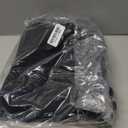 Sidefeel Women's Wide Leg Jeans High Waisted Stretchy Jeans Straight Leg Trendy Patchwork Loose Fit Denim Pants (4, Black)