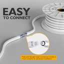 LED Neon Rope Light, 82ft Commercial LED Neon Strip Light Outdoor Waterproof,ETL Listed 5000K Cool White LED Rope Lights for Room,Building,Home,Celebration,110v