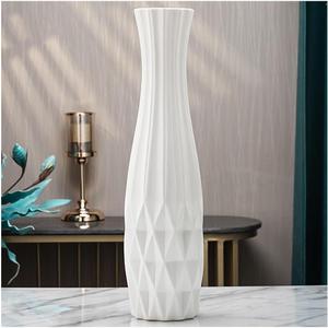 7 Styles White Floor Vase,Modern Ceramic Large Vase,Flower Pot, All Flower Holder for Home Dcor Dried Flower Arrangement(D,45cm)