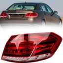 Dasbecan Passenger Right Side Tail Light Assembly Compatible with 2014-2016 Mercedes-Benz W212 E-Class E250 E300 E350 E400 E550 E63 Rear Lamp Outer w/Led Bulbs Replaces# 2129061403 MB2805112