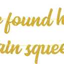 OKUSUN She Found Her Main Squeeze Banner for Lemon Citrus Lemon Theme Bridal Shower Bride to Be Wedding Engagement Bachelorette Party Supplies
