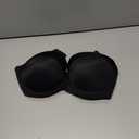 SEA BBOT Push Up Strapless Bra for Women Anti-Slip Padded Multiway Bra (36B, Black)