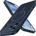 2 x Magnetic Shockproof for iPhone 17 Pro Case,Upgraded[Camera Protection][Compatible with Magsafe][Non-Slip][Mil-Grade Protection]Slim Translucent Matte Phone Case for iPhone 17 Pro,Midnight Blue