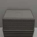 6 Pack Plastic Storage Baskets With Lids,Grey Breathable Stackable Storage Bins,Small Storage Containers,for Organizing Storage Baskets on Desktops,Closets,Playrooms,Classrooms,Offices