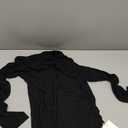 MANGOPOP Women's Mock Turtle Neck Long Sleeve Tops Bodysuit Jumpsuit, L