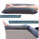 Arm Elevation Pillow Shredded Memory Foam Filled Arm Stabilizer Elevation Pillow for Swelling and Circulation Pain Relief for Shoulder Surgery and Leg Injury Washable Cover, Medium: 20.5"X11.8"X3"