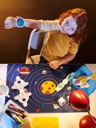 Toddler Solar System Toy, 33Foot Children's Space Felt Board, Suitable Birthday Gift for Boys and Girls, Montessori Solar System Sensory Toy, Planetary Toy for Children Aged 38