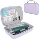 SMYV Water Flosser Travel Case, Portable Dental Oral Irrigator Travel Organizer, Hard Eva Storage Bag for Flosser, Electric Toothbrush, Toothpaset and Irrigator Accessories (Case Only) - Purple