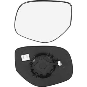 TOP-VIGOR 1-Pack Driver Side Heated Mirror Glass Compatible with 2014 2015 2016 2017 2018 2019 2020 Mitsubishi Outlander, Left Heated Mirror with Backing Plate, Replace 7632B609