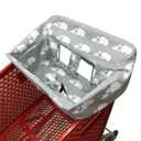 Portable Shopping Cart Cover, High Chair and Grocery Cart Covers for Babies, Kids, Infants & Toddlers, Attached Carry Bag (Simple White Elephant)
